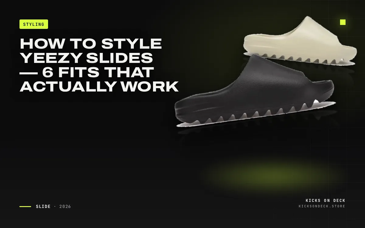 How to Style Yeezy Slides — 6 Fits That Actually Work