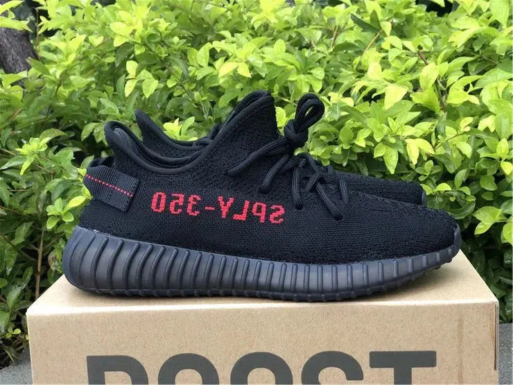 REP VERSION: Black Red Yeezy Boost 350 V2-Running Shoes-KicksOnDeck