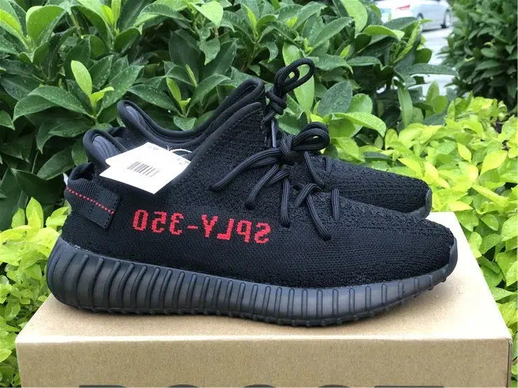 REP VERSION: Black Red Yeezy Boost 350 V2-Running Shoes-KicksOnDeck