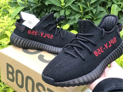 REP VERSION: Black Red Yeezy Boost 350 V2-Running Shoes-KicksOnDeck