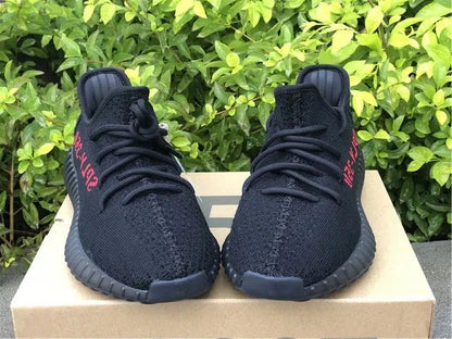 REP VERSION: Black Red Yeezy Boost 350 V2-Running Shoes-KicksOnDeck