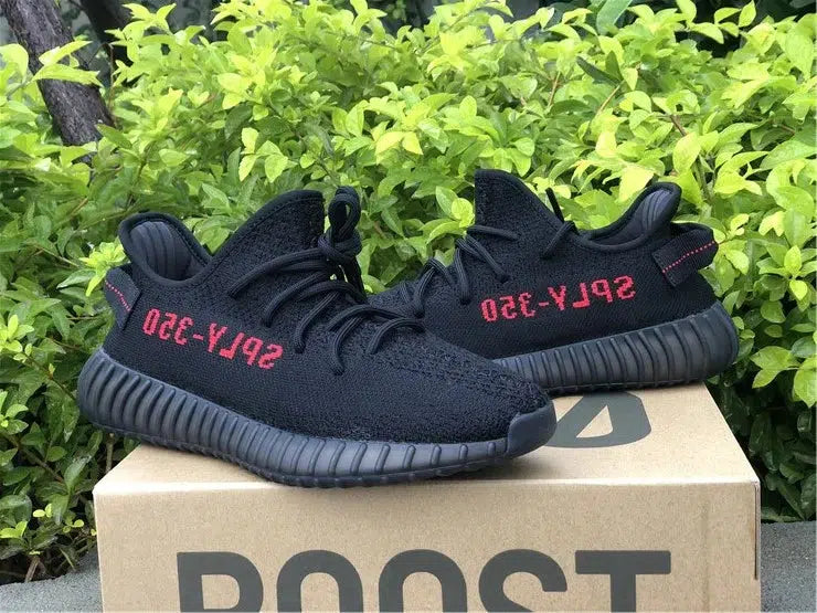 REP VERSION: Black Red Yeezy Boost 350 V2-Running Shoes-KicksOnDeck