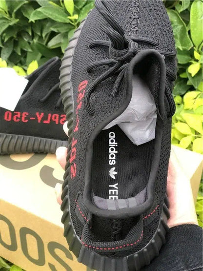 REP VERSION: Black Red Yeezy Boost 350 V2-Running Shoes-KicksOnDeck