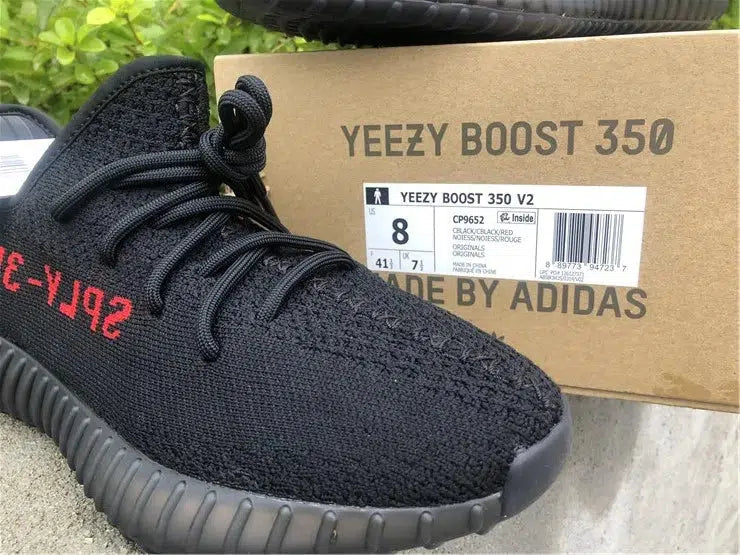 REP VERSION: Black Red Yeezy Boost 350 V2-Running Shoes-KicksOnDeck