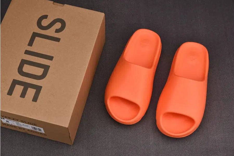 REP VERSION: Enflame Orange Yeezy Slide-Shoes-KicksOnDeck