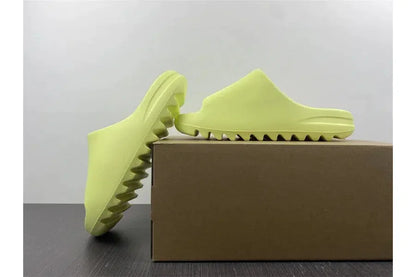 REP VERSION: Glow Green Yeezy Slide-Shoes-KicksOnDeck