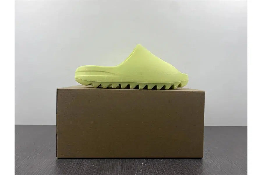 REP VERSION: Glow Green Yeezy Slide-Shoes-KicksOnDeck