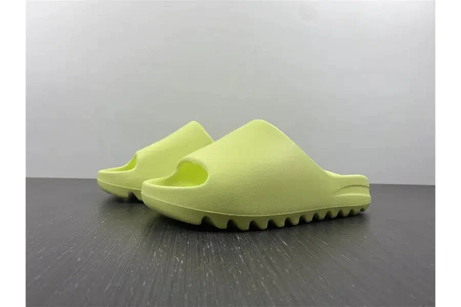 REP VERSION: Glow Green Yeezy Slide-Shoes-KicksOnDeck