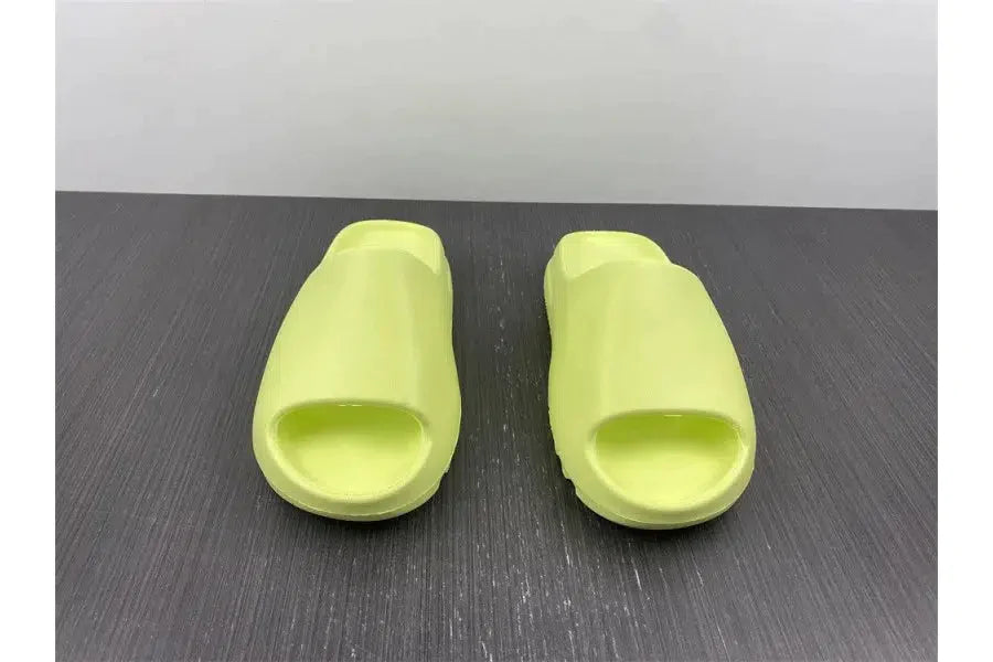 REP VERSION: Glow Green Yeezy Slide-Shoes-KicksOnDeck