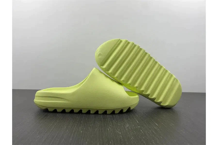 REP VERSION: Glow Green Yeezy Slide-Shoes-KicksOnDeck