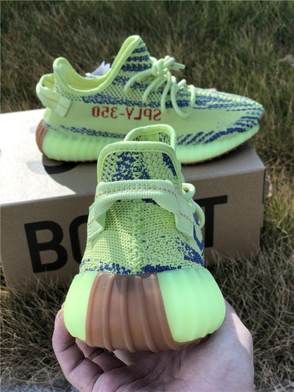 REP VERSION: Semi Frozen Yellow Yeezy Boost 350 V2-Running Shoes-KicksOnDeck