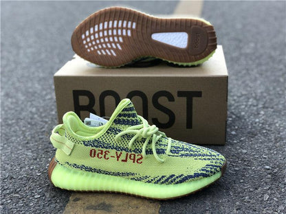 REP VERSION: Semi Frozen Yellow Yeezy Boost 350 V2-Running Shoes-KicksOnDeck