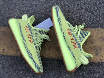 REP VERSION: Semi Frozen Yellow Yeezy Boost 350 V2-Running Shoes-KicksOnDeck