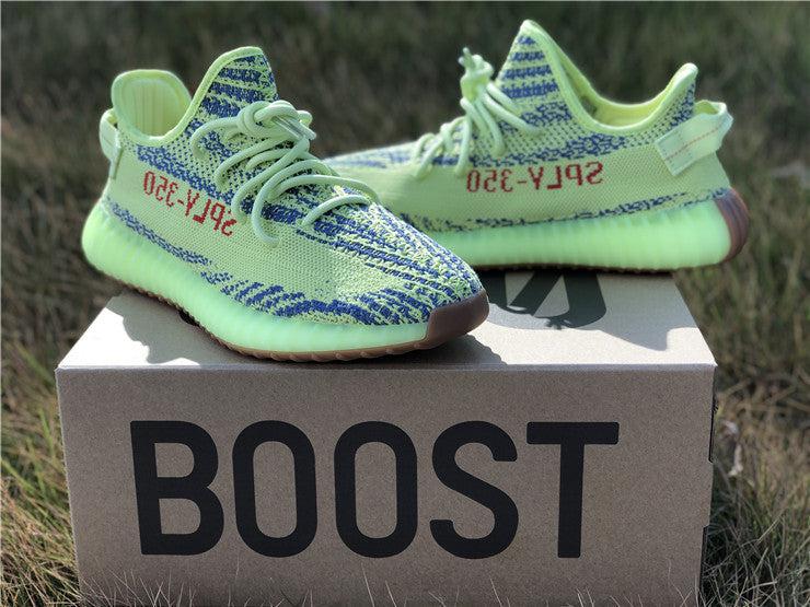 REP VERSION: Semi Frozen Yellow Yeezy Boost 350 V2-Running Shoes-KicksOnDeck