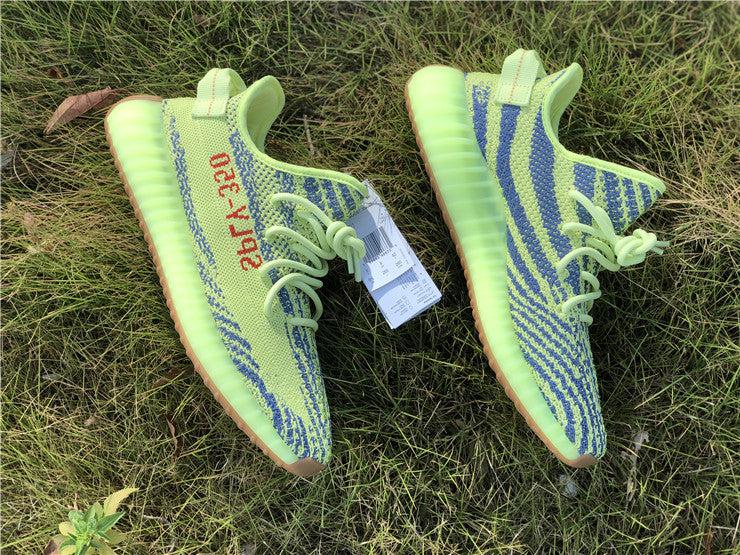 REP VERSION: Semi Frozen Yellow Yeezy Boost 350 V2-Running Shoes-KicksOnDeck