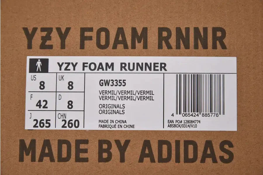 REP VERSION: Vermilion Yeezy Foam RNNR-Running Shoes-KicksOnDeck