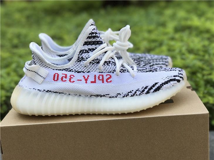 REP VERSION: Zebra Yeezy Boost 350 V2-Running Shoes-KicksOnDeck